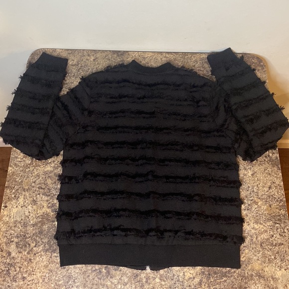 Current Air Los Angeles Black Fringe Zip Up Bomber Jacket- Women’s Sz M - Picture 12 of 15